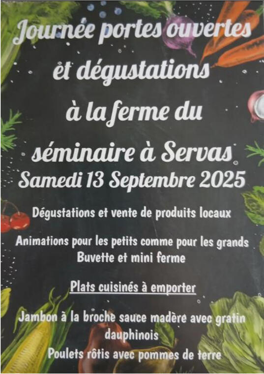 Affiche_Journée Portes Ouvertes et Dégustations_Servas
