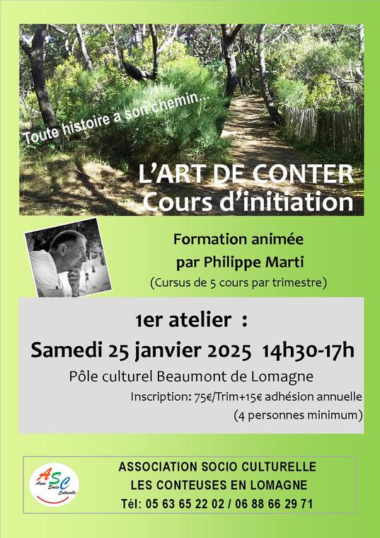 Atelier "l'art de conter"_Beaumont-de-Lomagne