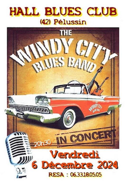 Concert "The Windy City Blues Band "- Hall Blues Club_Pélussin