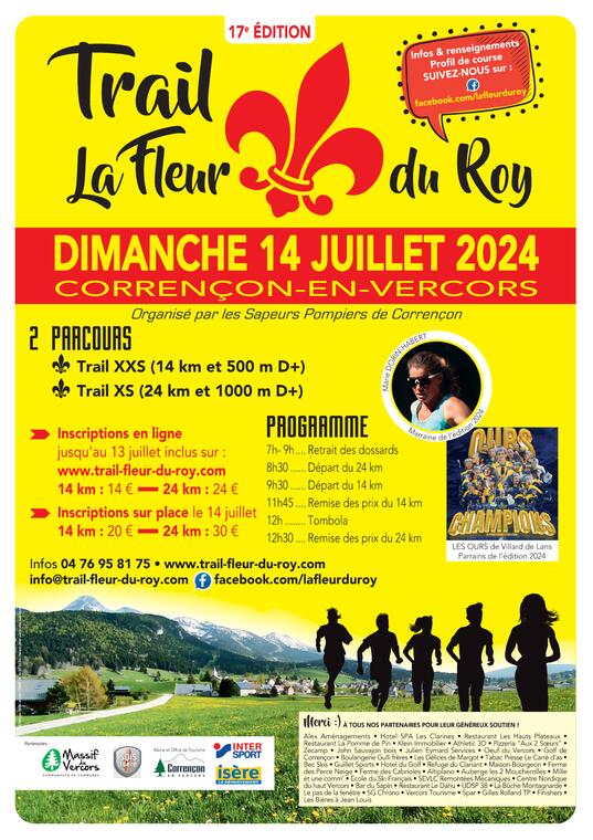 Affiche Trail fleur du roy