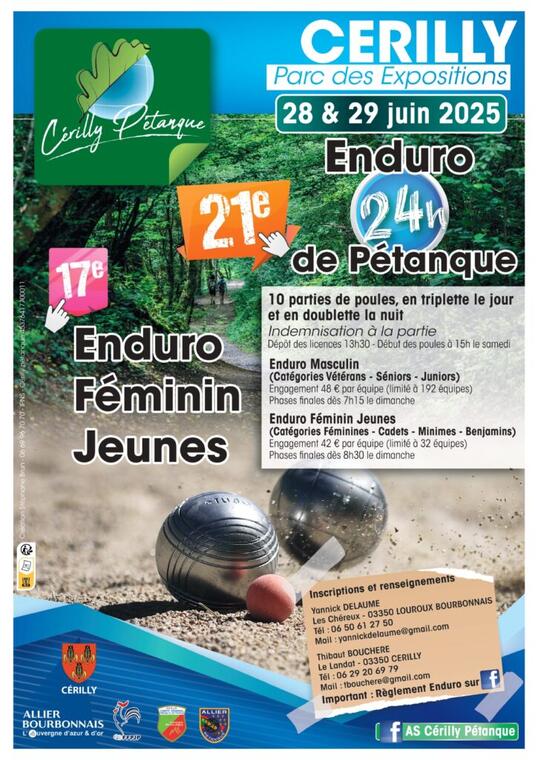 21ème édition de l'enduro de pétanque de Cérilly_Cérilly