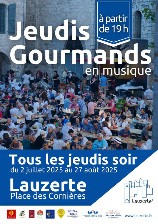 Affiche Jeudis Gourmands 2025