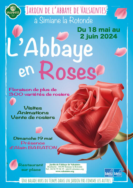 Abbaye en roses