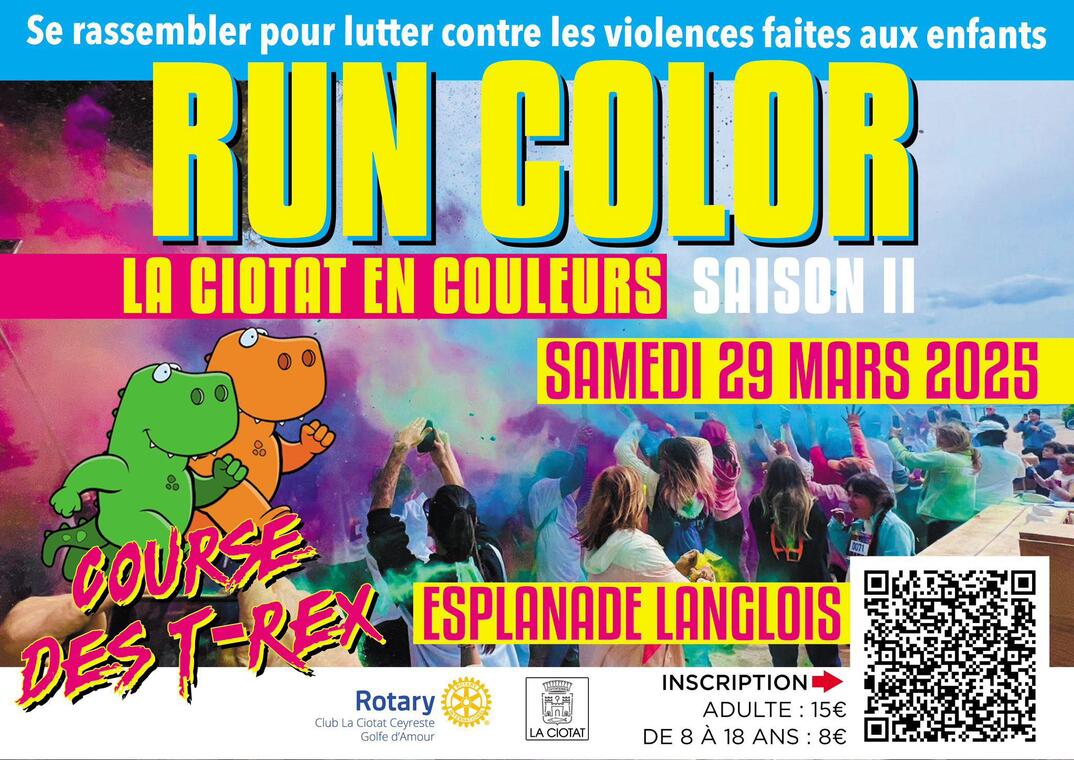 Course Pédestre Run Color_La Ciotat