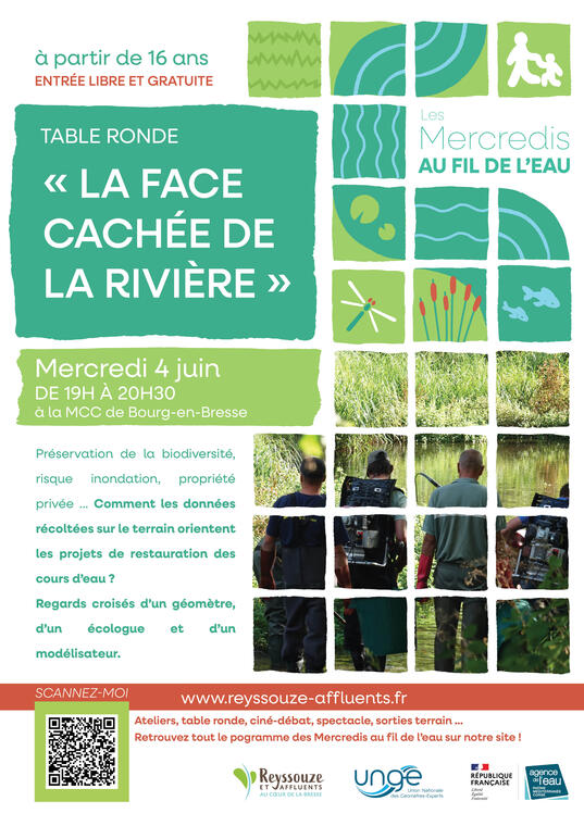 [Les mercredis au fil de l'eau] Table ronde "La face cachée de la rivière"_Bourg-en-Bresse