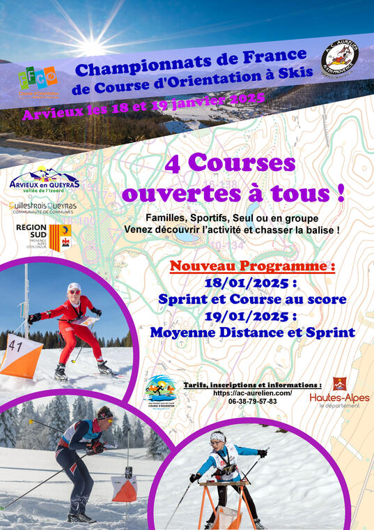 Championnats de France de course d'orientation à skis_Arvieux