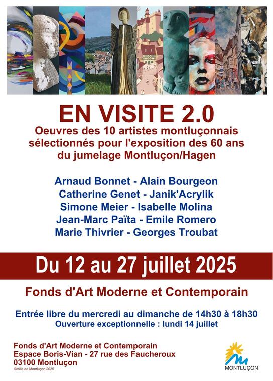 Exposition d'art contemporain En visite 2 . 0_Montluçon