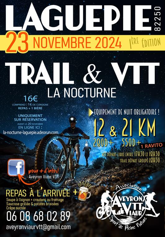 Trail et VTT nocturne