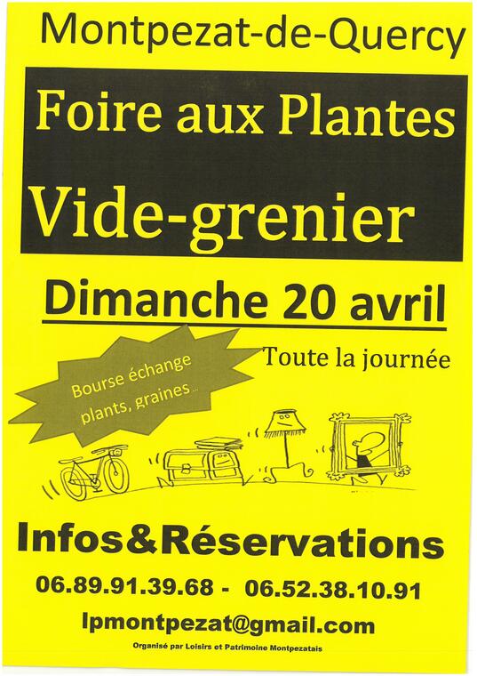 Foire aux plantes et vide grenier_Montpezat-de-Quercy