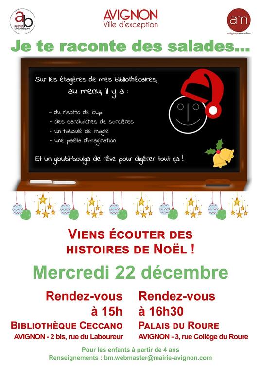 Je te raconte des salades... de Noël