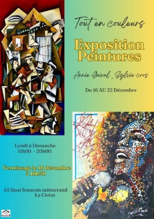 Exposition de peintures Tout en Couleurs_La Ciotat