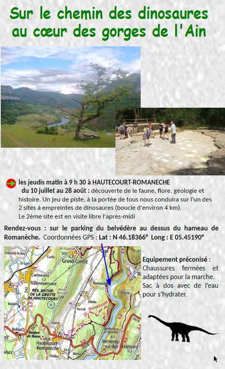 Empreintes de dinosaures