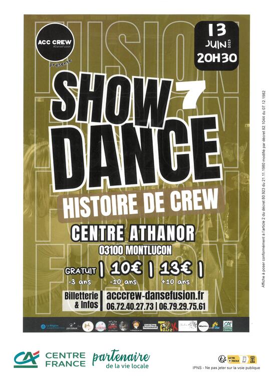 SHOWDANCE 7 – Histoire de Crew_Montluçon