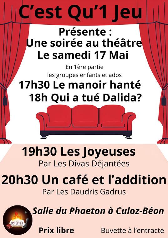 Soirée théâtre à Culoz_Culoz-Béon