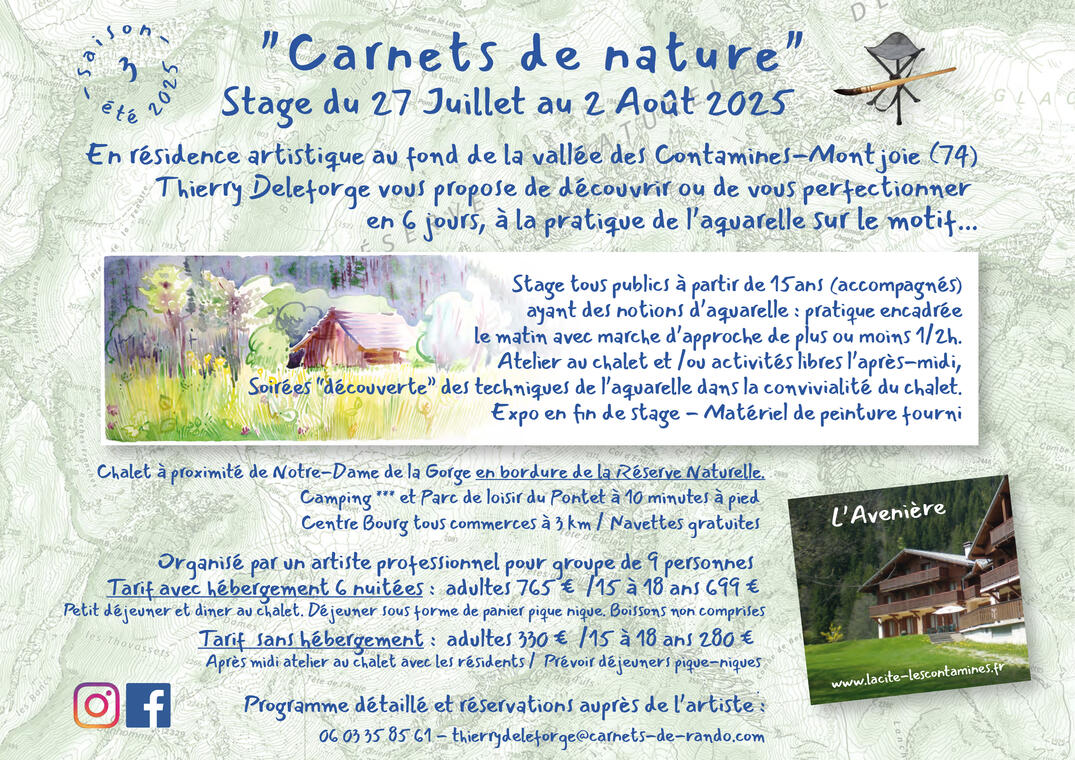 Stage "Carnets de nature"