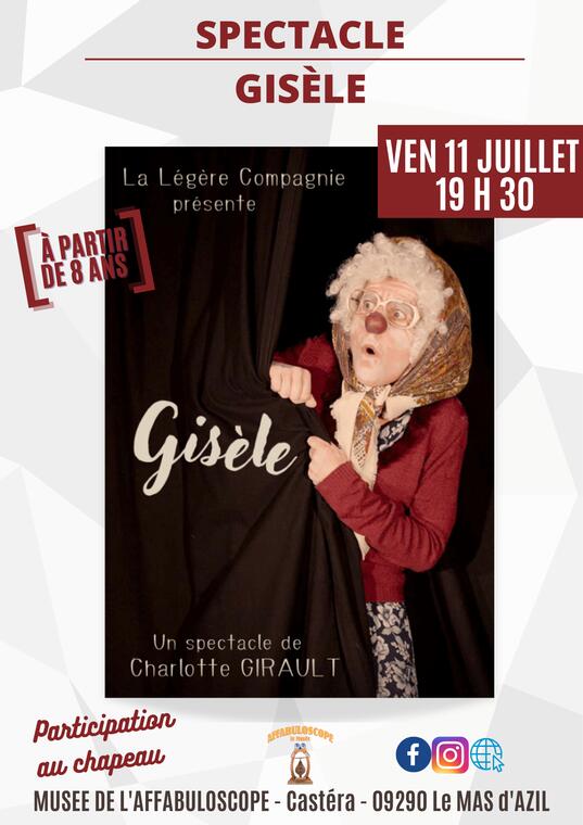 Affiche Spectacle Gisèle