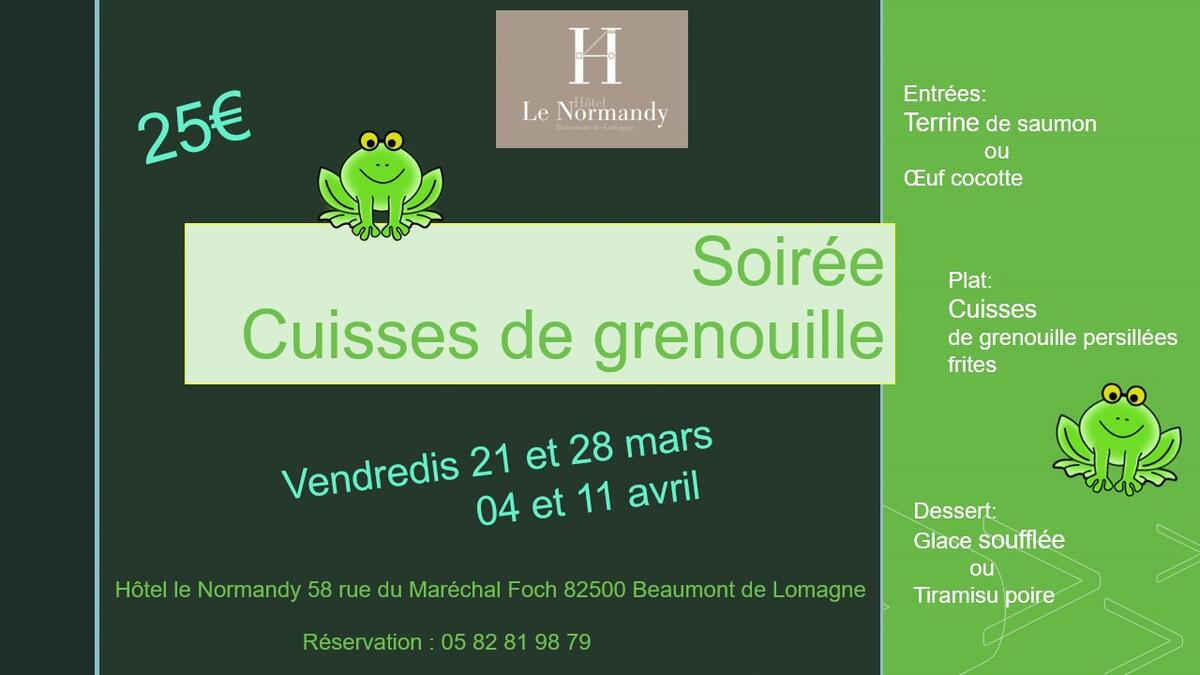 Soirée Cuisses de grenouille_Beaumont-de-Lomagne