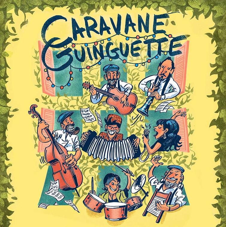 Marché nocturne - Concert Caravane Guinguette_La Chapelle-d'Abondance