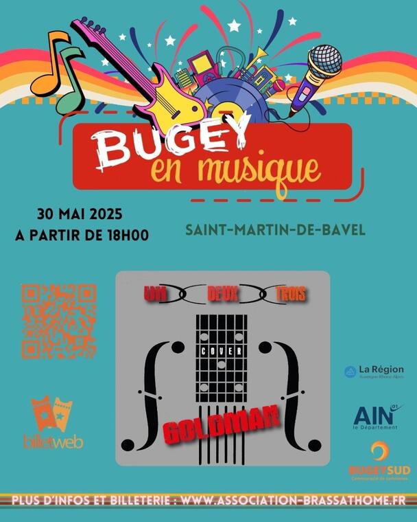 Festival Bugey en Musique : Un, Deux, Trois, Tribute Goldman en concert_Saint-Martin-de-Bavel
