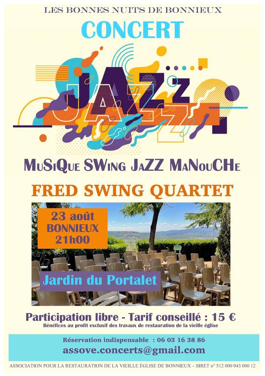 Concert de jazz "Fred Swing Quartet"_Bonnieux