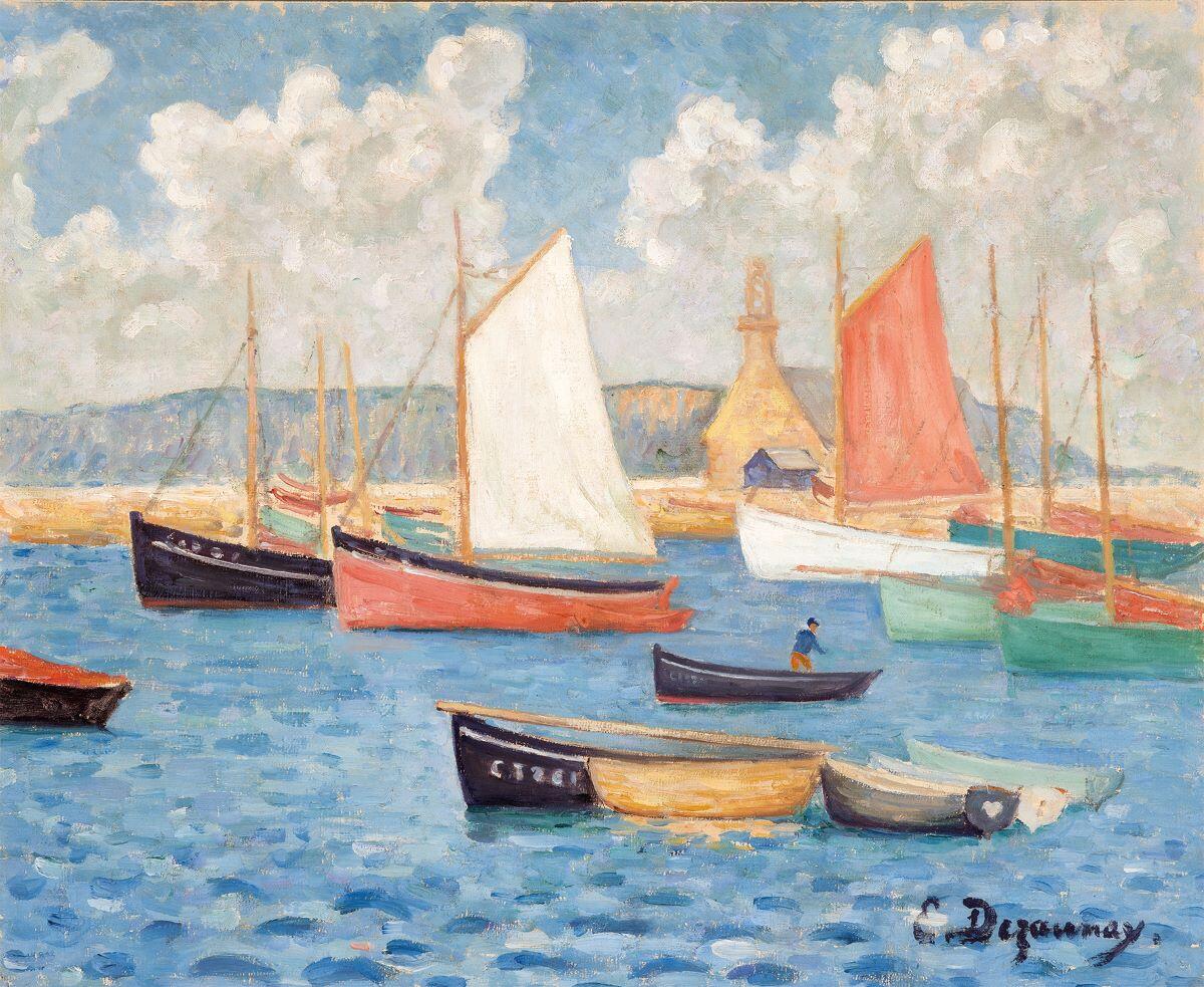 Emile Dezaunay - Camaret, bateaux à flot. Musée du Faouët, 2023 ©F. Doury.jpg