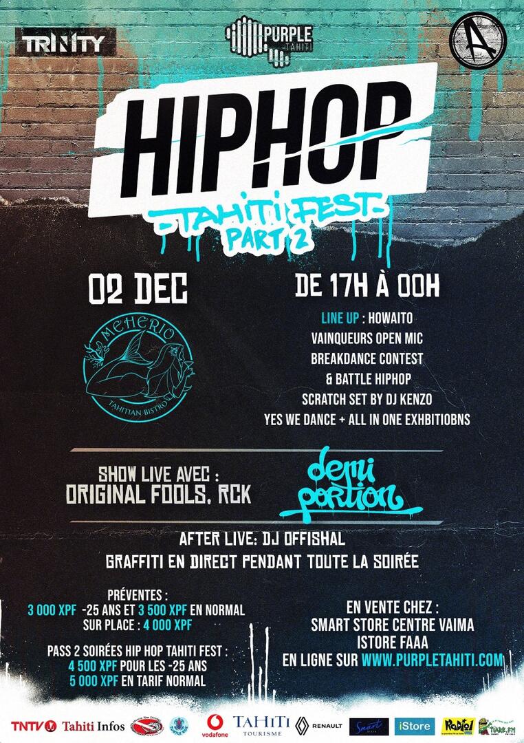 Hip Hop Tahiti Fest Part II – Meherio Tahitian Bistro (Papeete ...