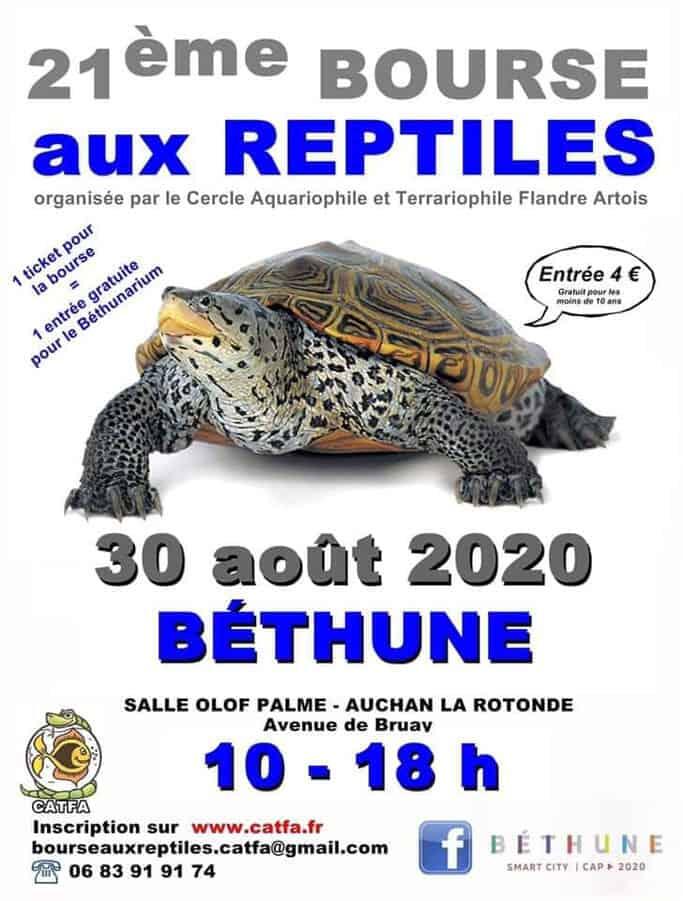 Bourse aux reptiles Exposition Béthune Office de Tourisme de