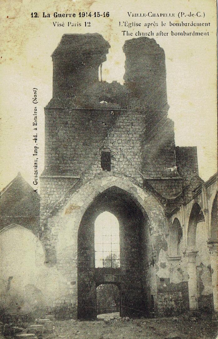 eglise vieille chapelle apres le bombardement.jpg