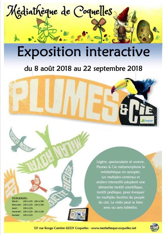 exposition interactive plumes et cie 8 aout au 22 septembre.jpg
