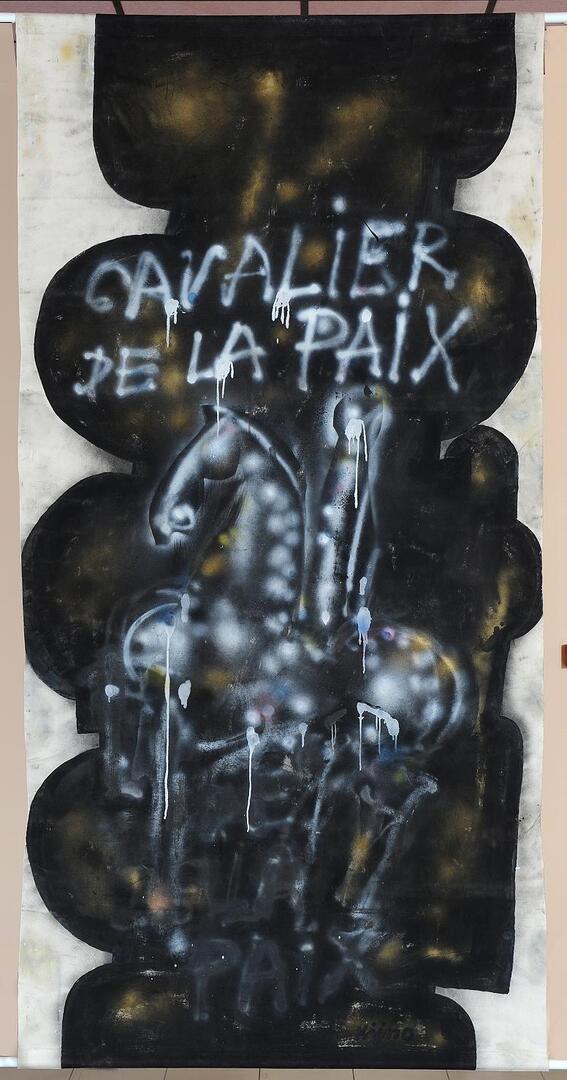 16 Bannière Cavalier de la paix.JPG
