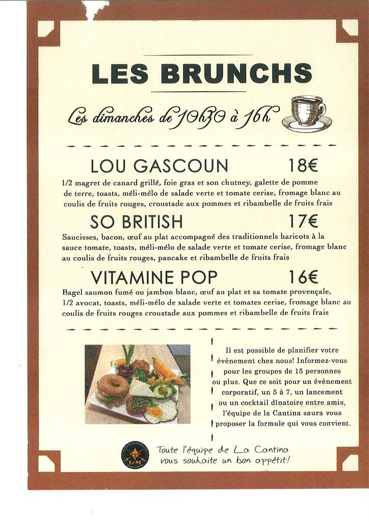 Brunchs de la Cantina