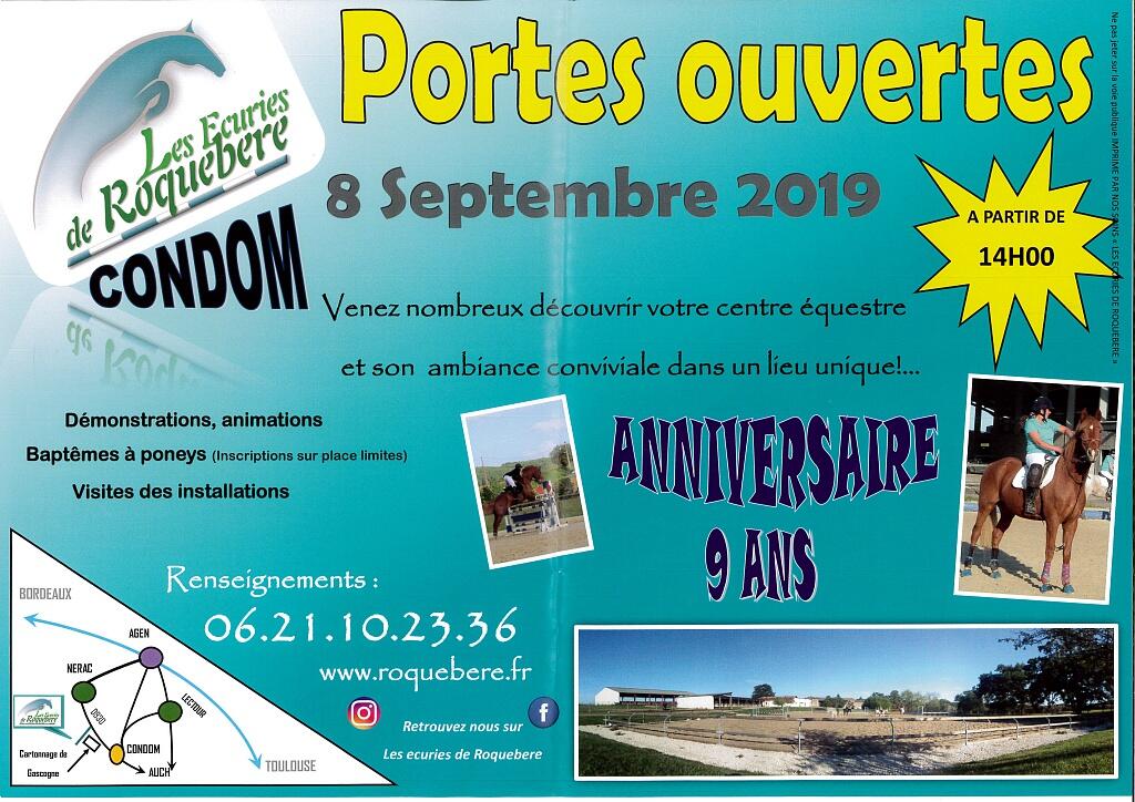 ANNIVERSAIRE ET PORTES OUVERTES AUX ÉCURIES DE ROQUEBÈRE