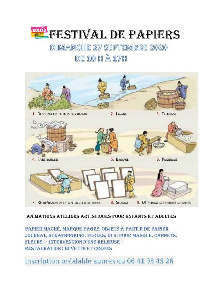Affiche festival papier