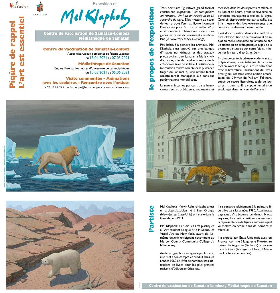 Affiche expo médiathèque Samatan