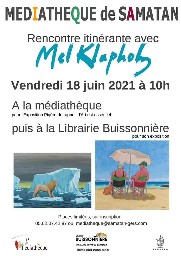 Affiche expo médiathèque Samatan