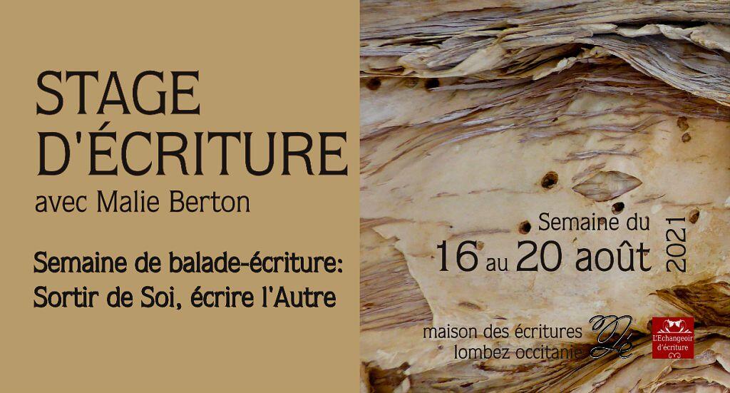 stage d'écriture