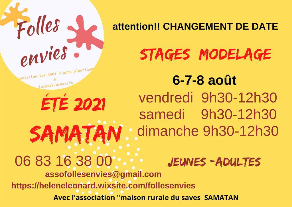 Stage de modelage