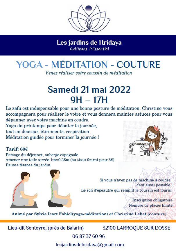 Journée couture, méditation, yoga