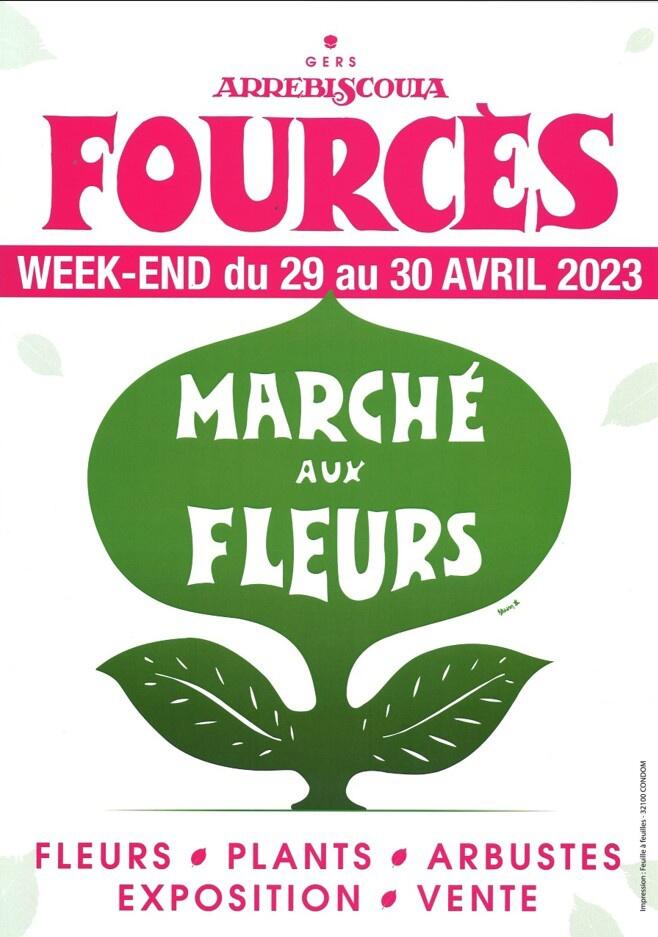 Marché aux fleurs de fourcès