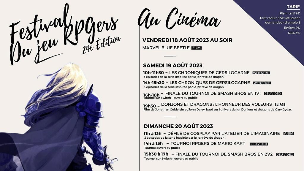 Festival du jeu RPGers Ciné