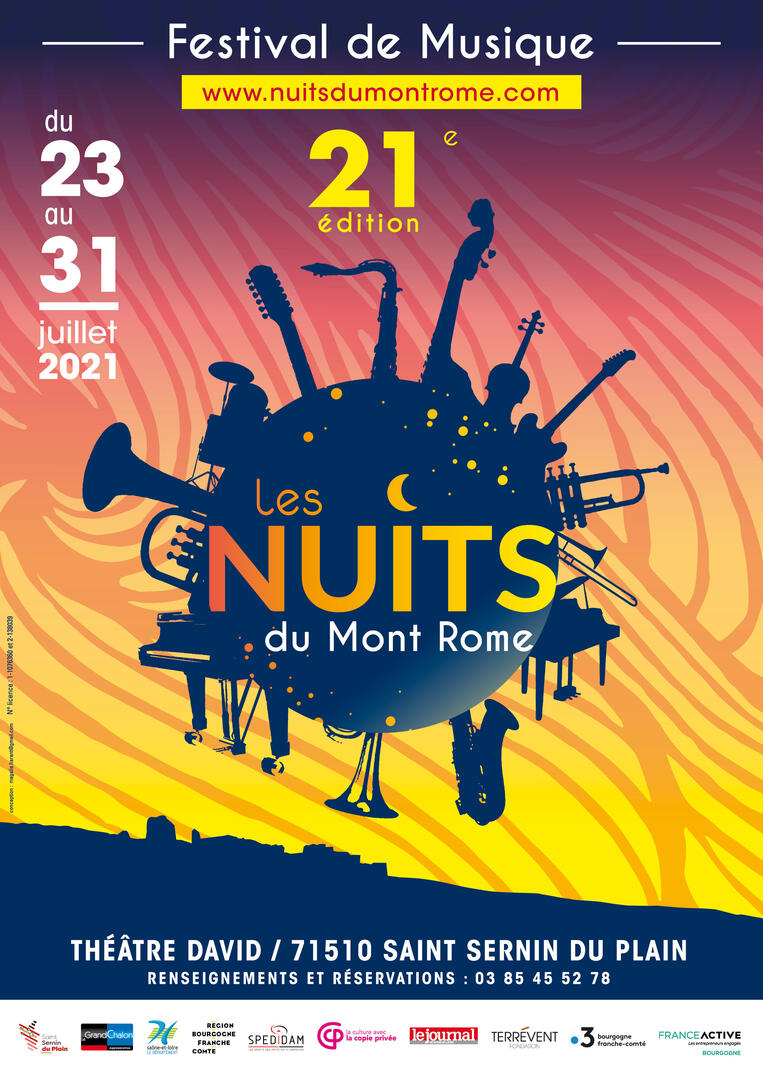 Affiche Nuits du Mont Rome 2021