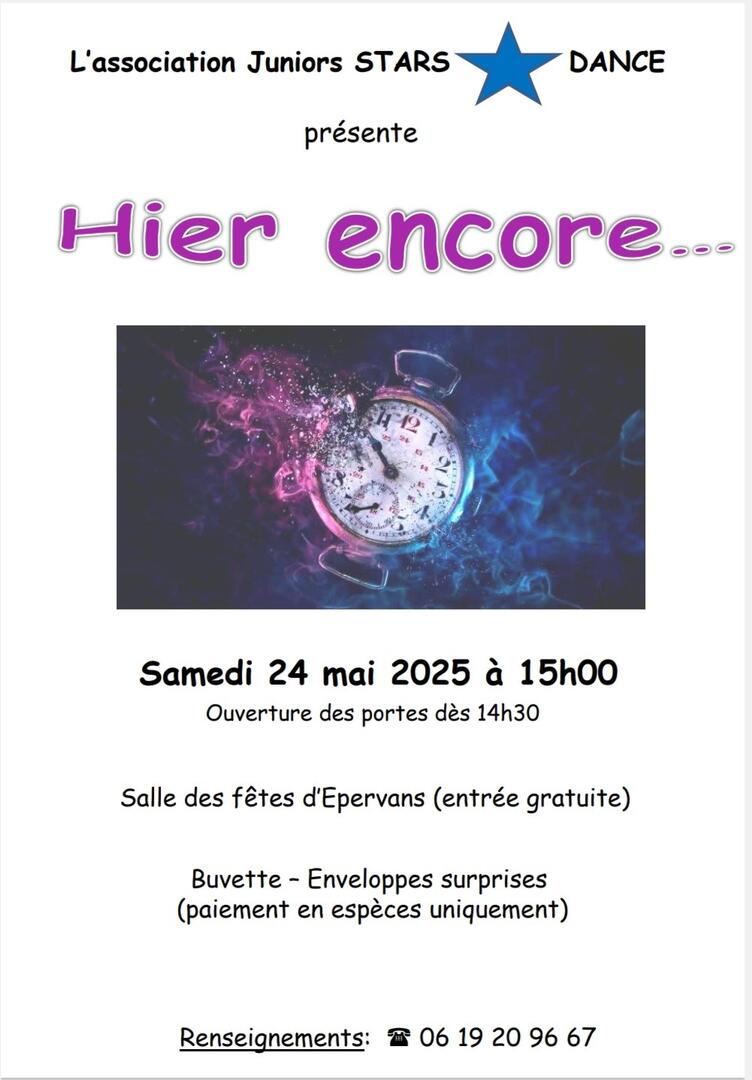 Spectacle "hier encore"
