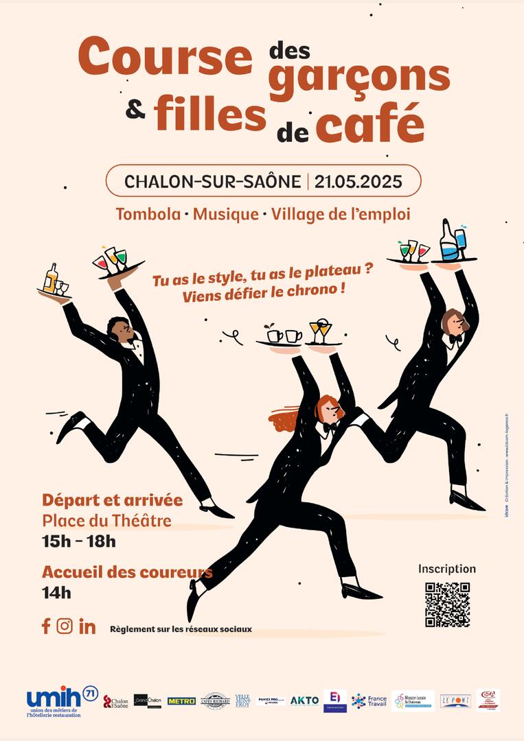 Affiche Course des cafés 2025