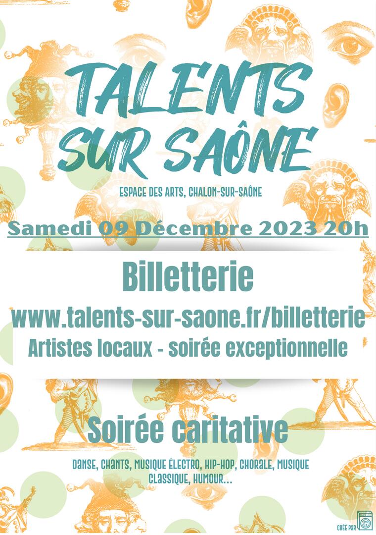 Affiche Talents sur Saône 091223