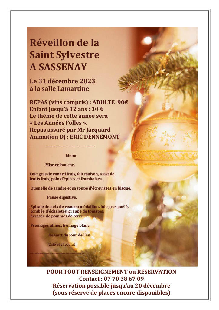 REVEILLON SASSENAY 71