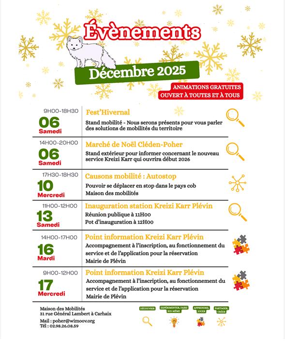 Mobilité animations décembre 2025