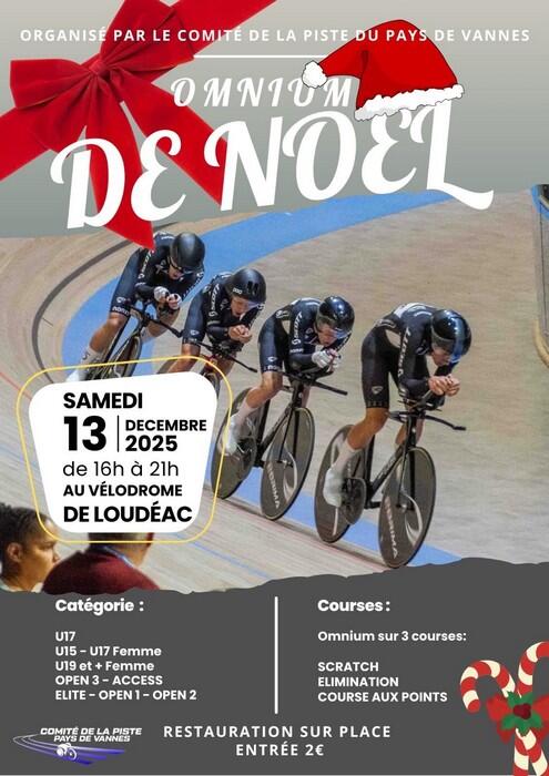 Omnium de Noël - 13 décembre 2025 - Vélodrome - Loudéac