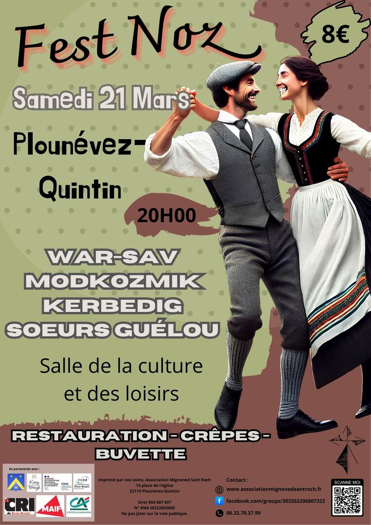 Affiche Fest noz Plounévez-Quintin