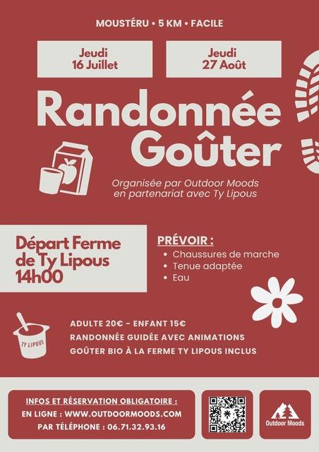 Affiche Rando-Goûter à Ty Lipous Un Après-Midi à la Campagne
