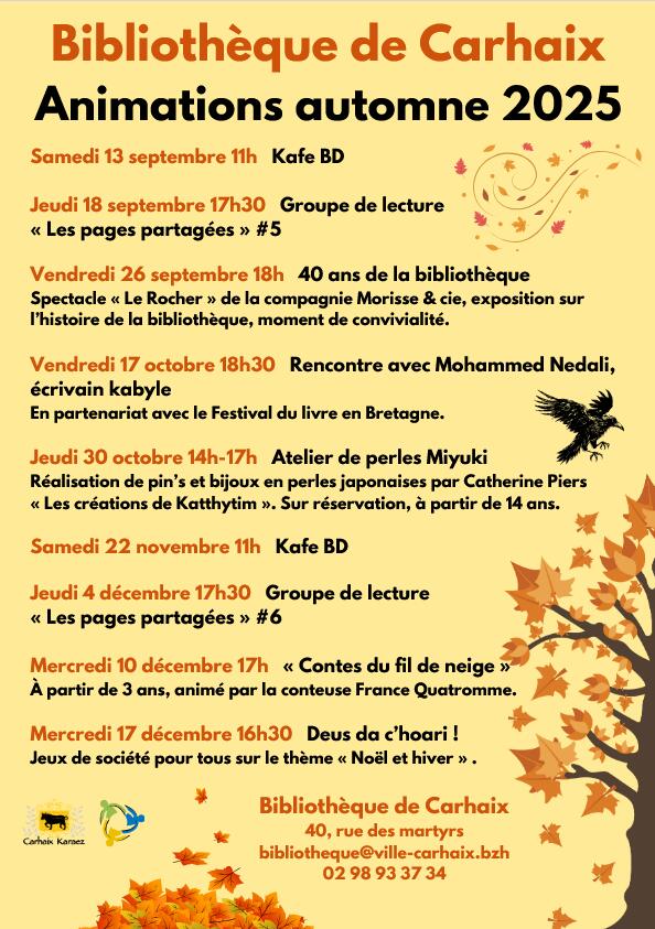 Animations Automne 2025